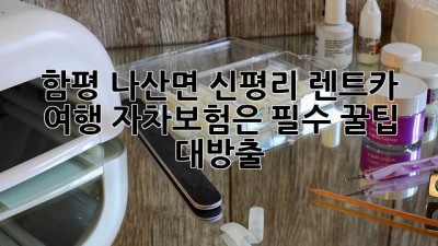 🚗💨 함평 나산면 신평리 렌트카 여행, 자차보험은 필수?! 꿀팁 대방출!