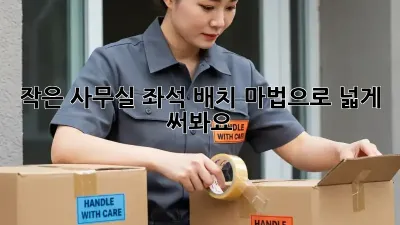 작은 사무실? 좌석 배치 마법으로 넓게 써봐요!